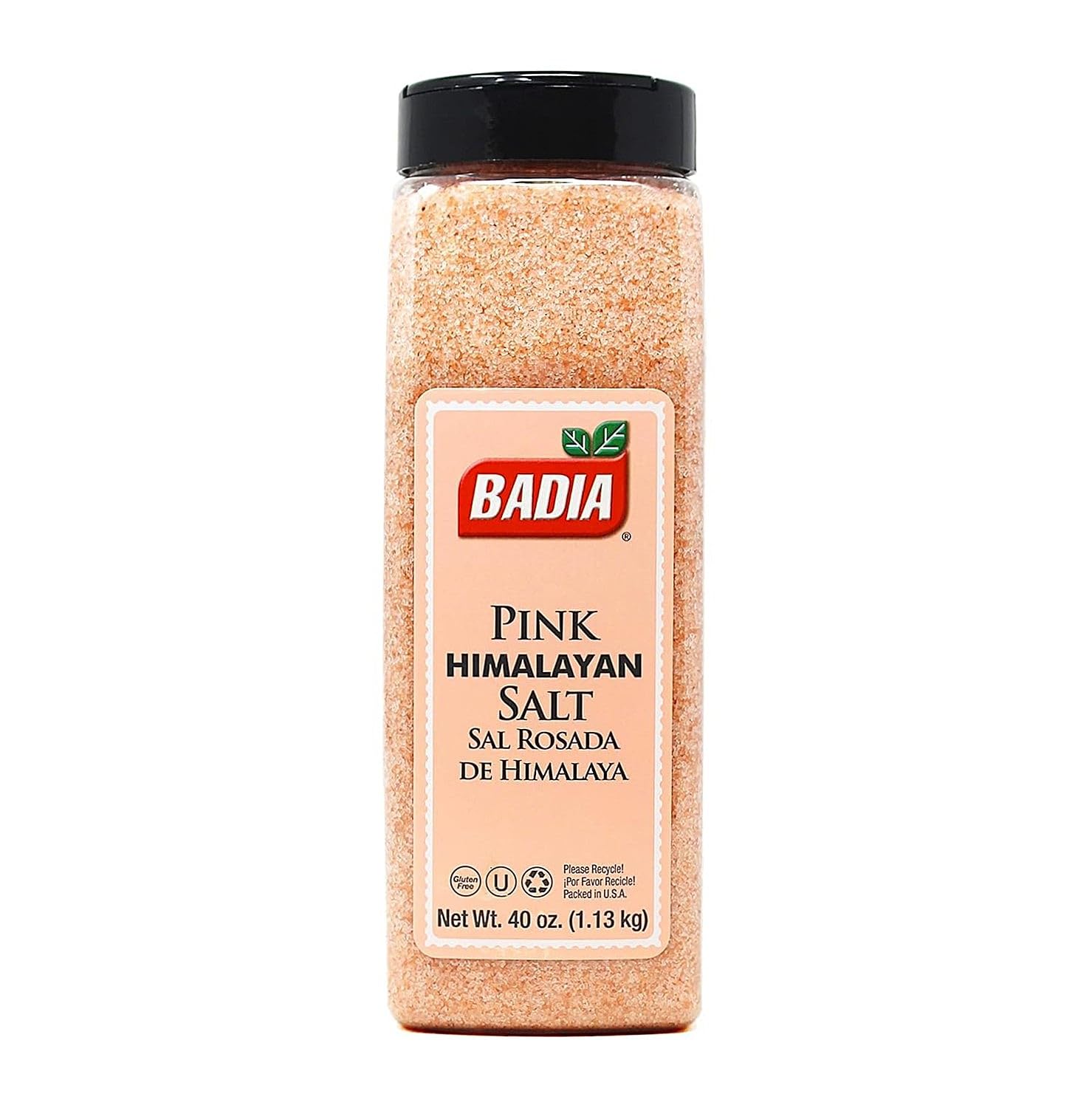 Badia Pink Himalayan Salt – Natural Mineral Cooking & Bath Salt, 40 oz