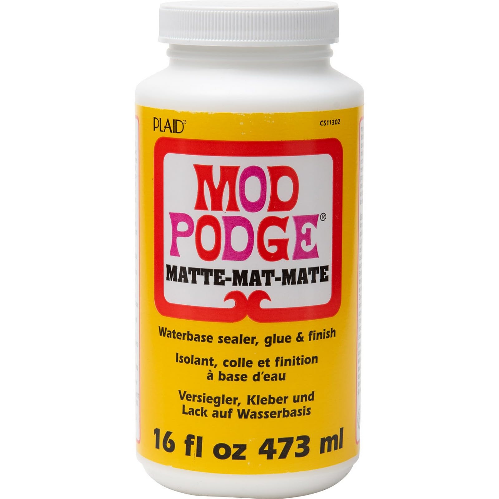 Mod Podge Matte Finish Water-Base Sealer and Decoupage Glue, 473 ml
