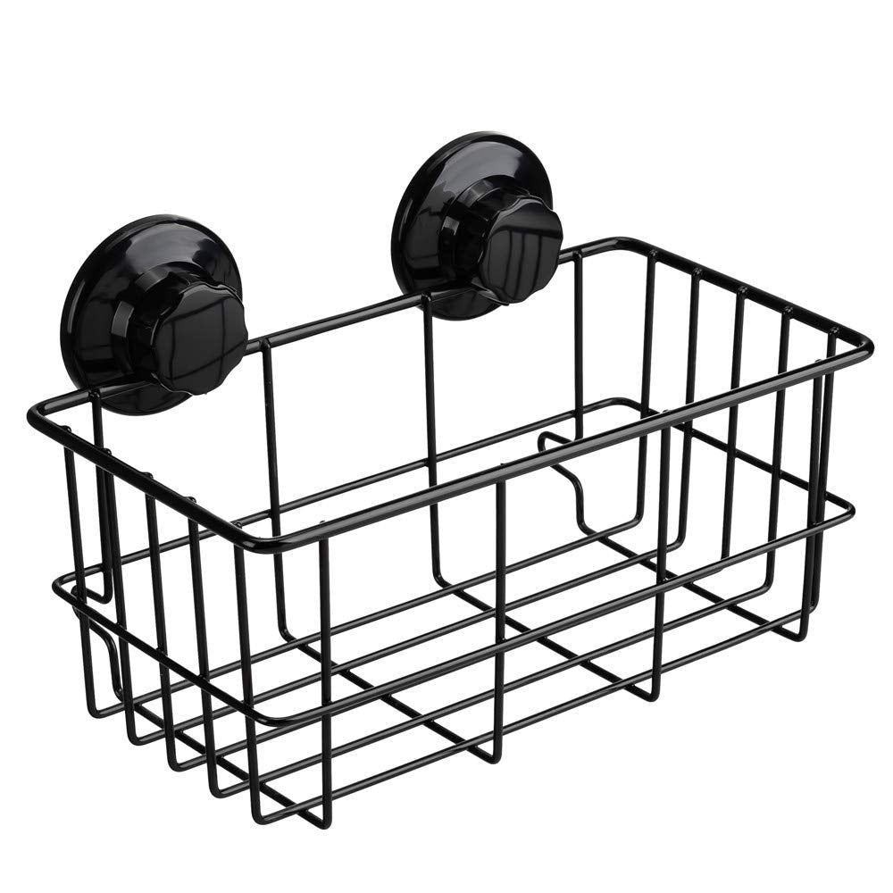 SANNO Rustproof Stainless Steel Shower Caddy | Suction Cup Bath Basket