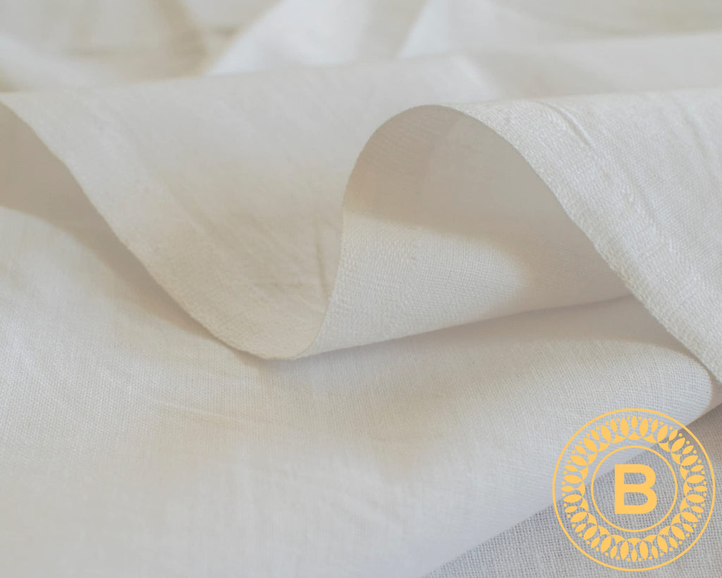 Plain White 100% Cotton Fabric | 150cm Extra Wide for Sewing