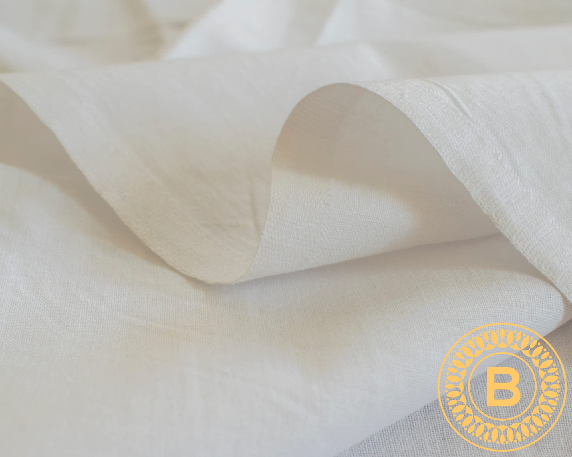 Plain White 100% Cotton Fabric | 150cm Extra Wide for Sewing