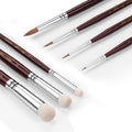 Golden Maple 7pc Miniature Paint Brush Set | Goat Hair Drybrushes