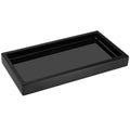 Emibele Resin Vanity Tray – Small Black Jewelry and Soap Organizer