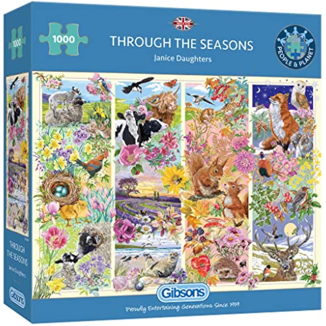 Gibsons Through the Seasons 1000 Piece Jigsaw Puzzle - Nature Wildlife