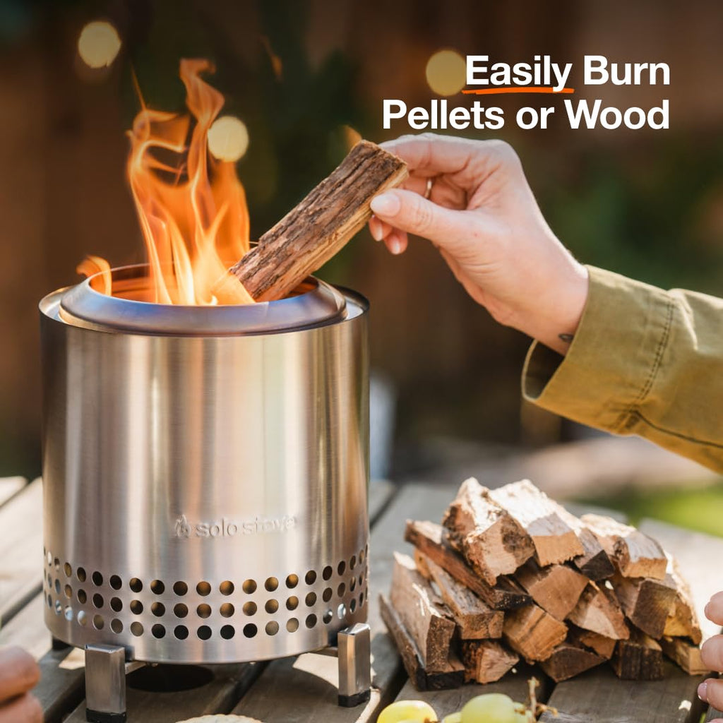 Solo Stove Mesa XL Tabletop Fire Pit – Low Smoke Stainless Steel