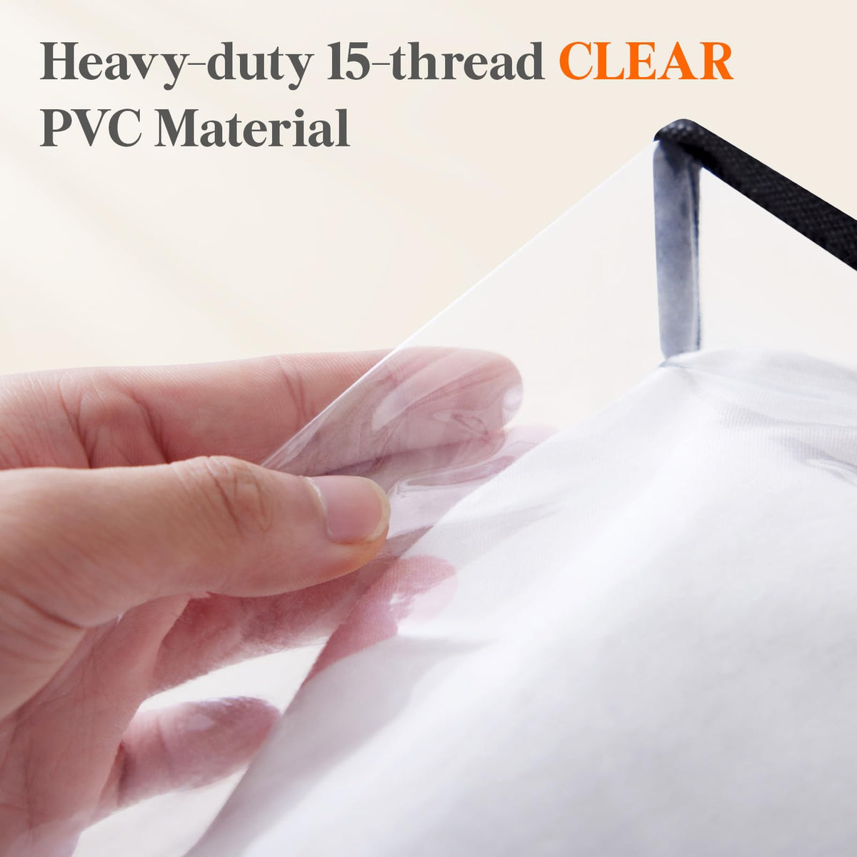 Lifewit 8 Pack Clear Storage Bags, 40L Plastic Clothes Storage Bags