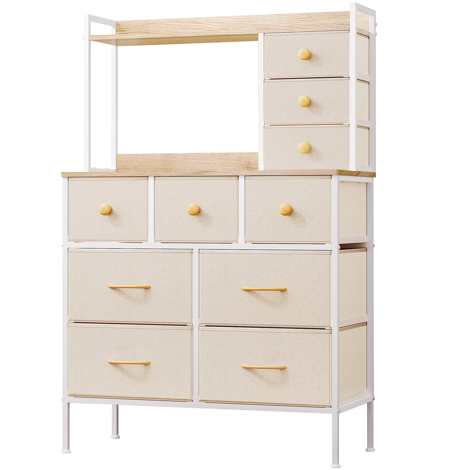 Mintnook 10 Drawer Chest of Drawers | 80cm Wide Bedroom Storage Cabinet
