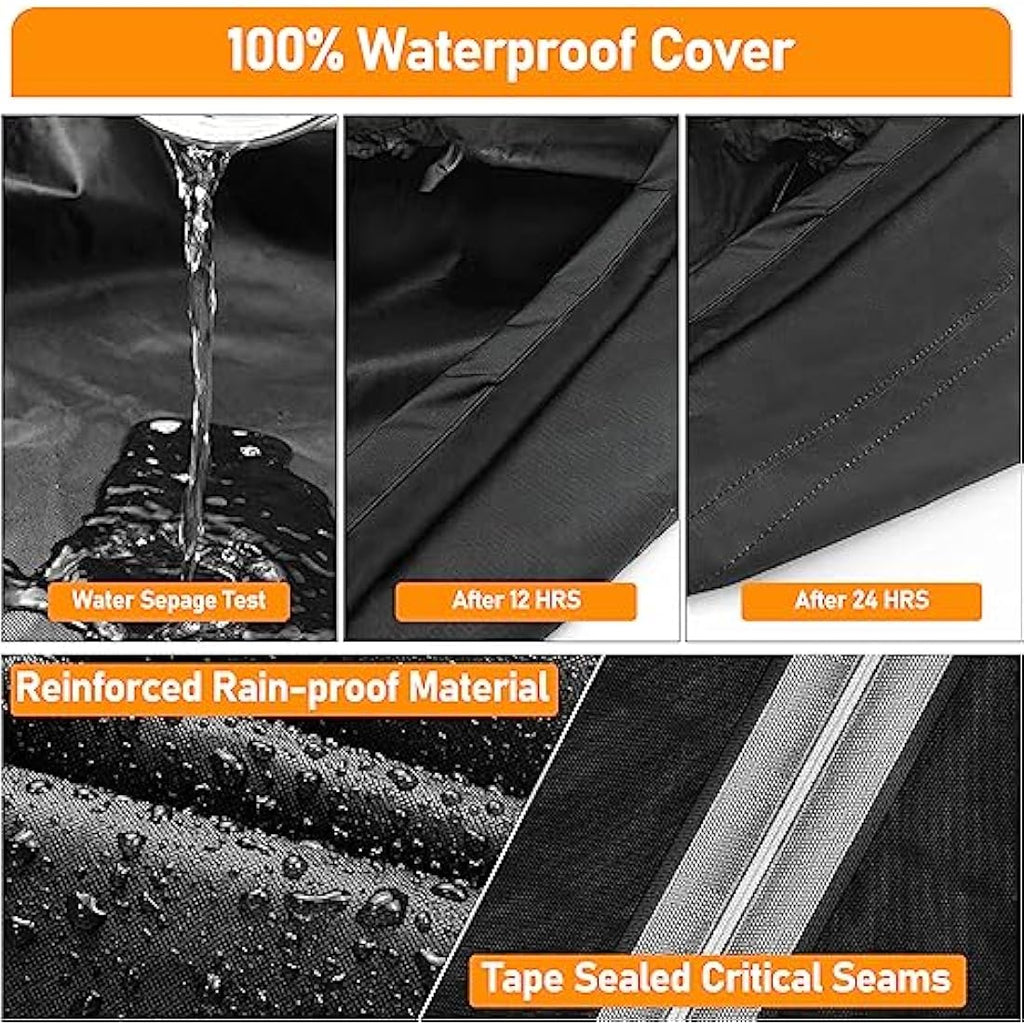 Raweao Kettle BBQ Cover – 500D Oxford Waterproof Grill Cover for Weber 57cm