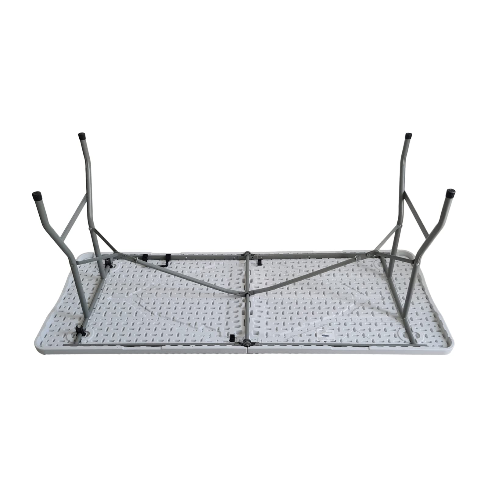 BuildRapido 6ft Folding Trestle Table – Heavy Duty Portable Picnic Table