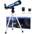 Cowiewie Beginner Astronomical Telescope – 50mm Portable Refractor