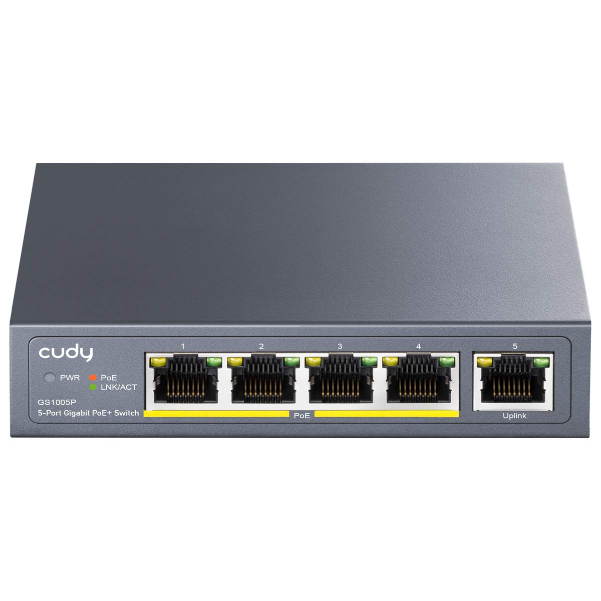 Cudy GS1005P 5-Port Gigabit PoE+ Unmanaged Ethernet Switch | 60W