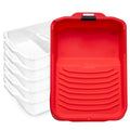 Mister Rui 9-Inch Paint Roller Tray and Liners Set – 6 Pack Bundle