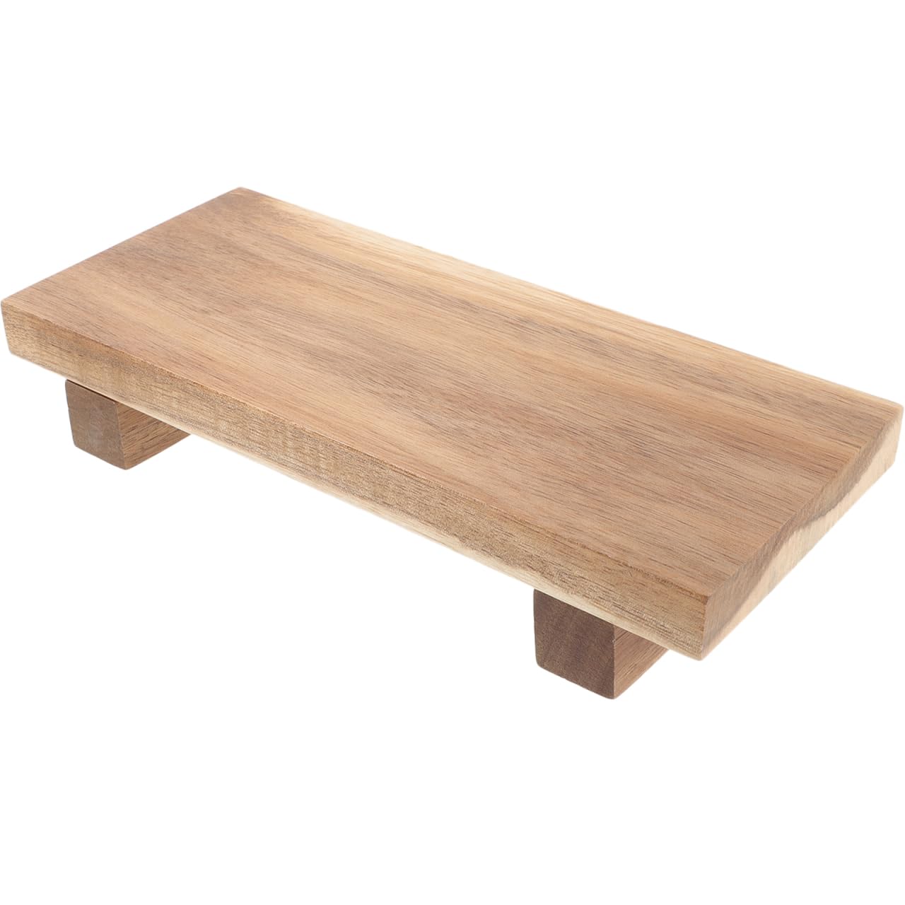 Amosfun Wooden Pedestal Tray – Rustic Farmhouse Riser for Sink & Counter