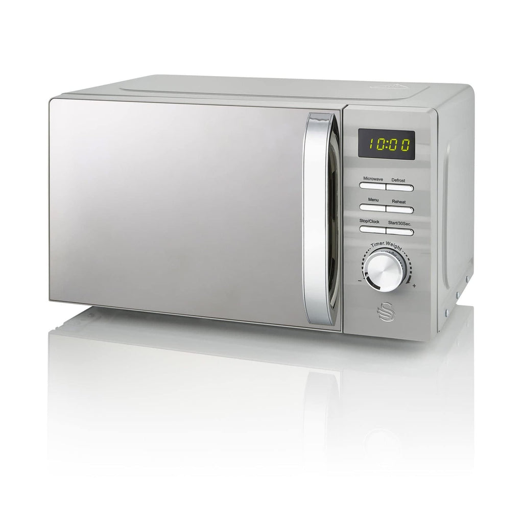 Swan Symphony 20L Microwave | 700W with 5 Power Levels & Defrost - Grey