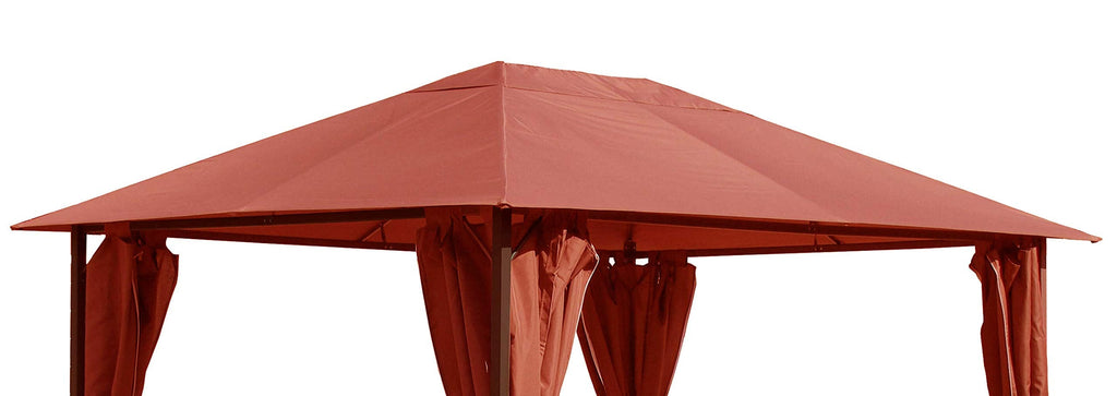 Quick Star Gazebo Replacement Roof 3x4m – Waterproof Orange-Red Canopy