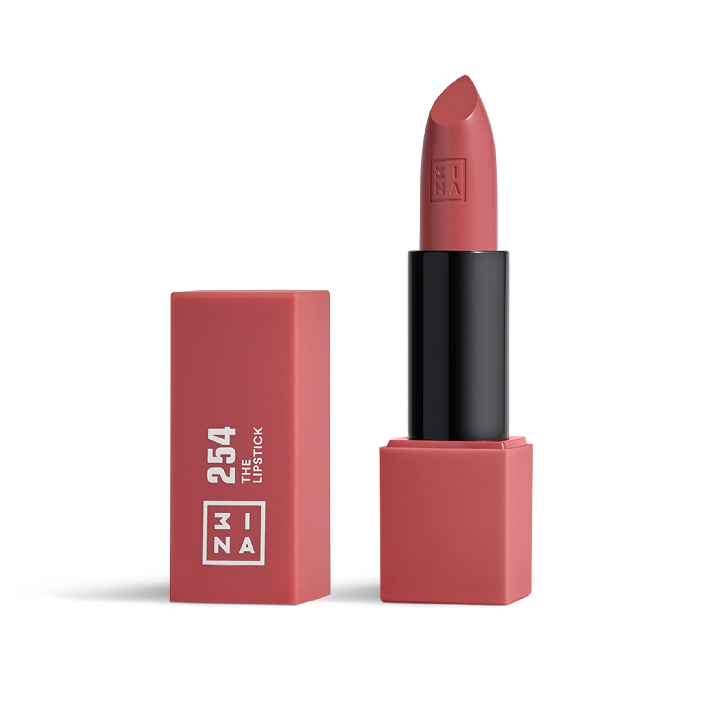 3INA MAKEUP Vegan Semi-Matte Lipstick 254 - Dark Pink Nude