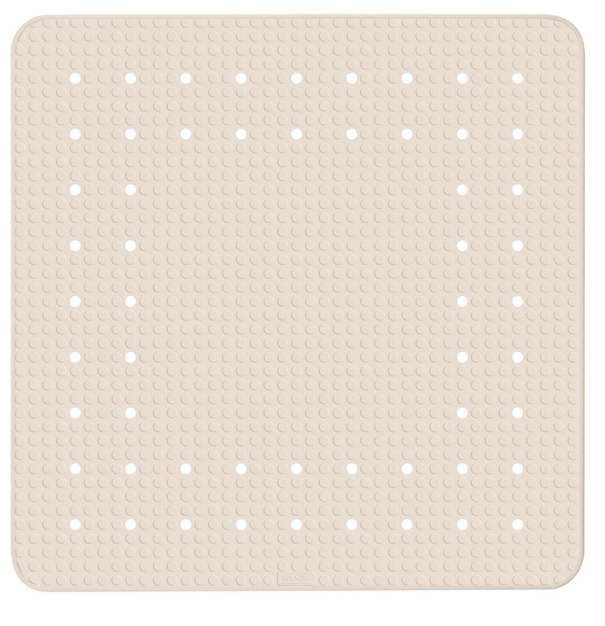 WENKO Alfombra de Ducha Mirasol – Goma Antideslizante Beige, 54x54 cm