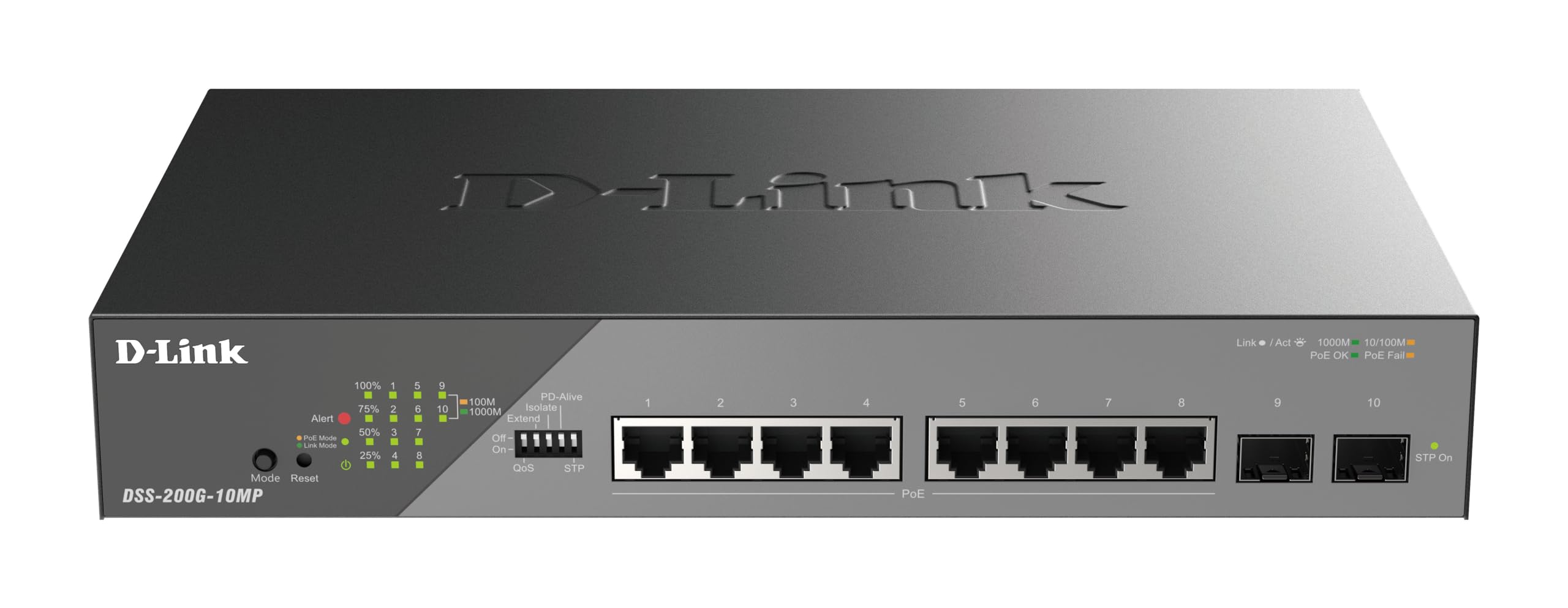D-Link 10-Port Gigabit PoE+ Smart Surveillance Switch | 130W Budget