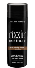 FIXXIE Hair Fibres for Thinning Hair | Medium Brown Keratin Powder 27.5g