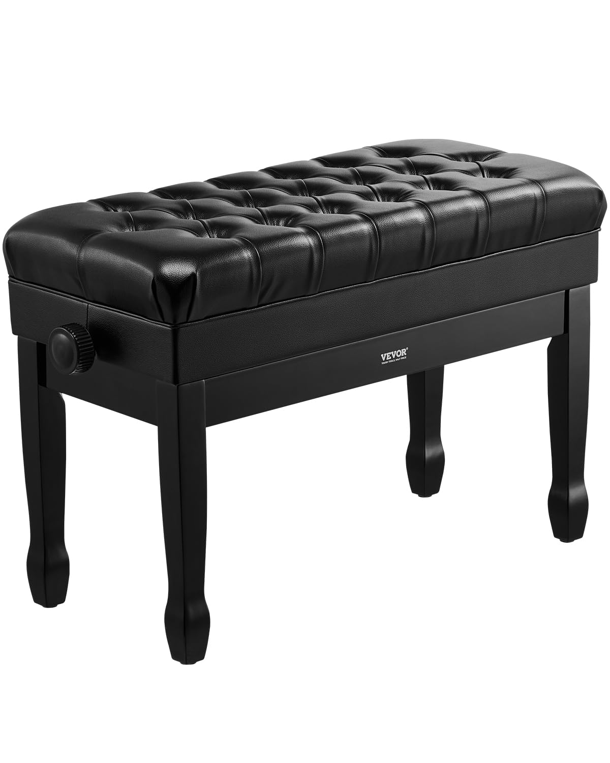 VEVOR Duet Piano Bench | Adjustable Height Padded Seat with Storage