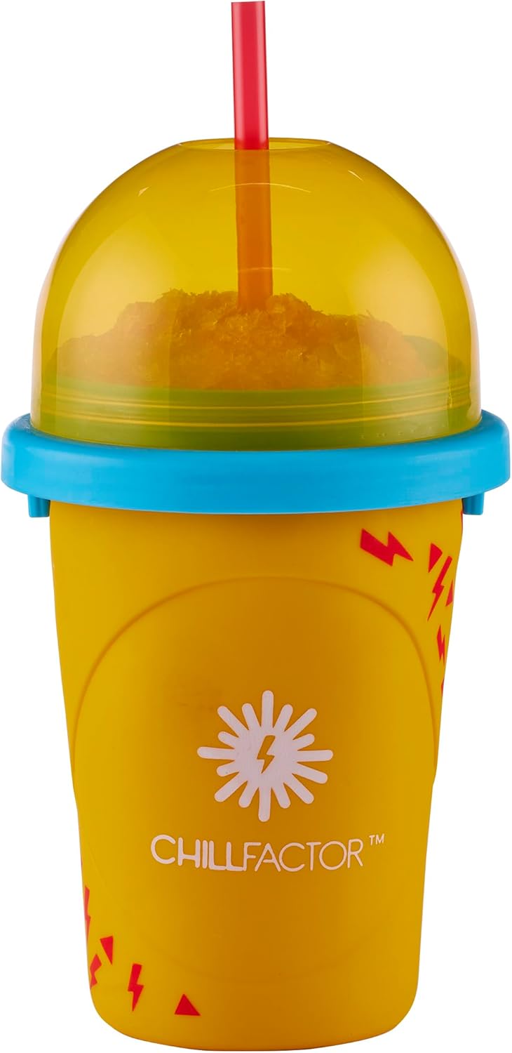 ChillFactor Colour Shock Slushy Maker – Rapid Freeze Reusable Cup in Pink