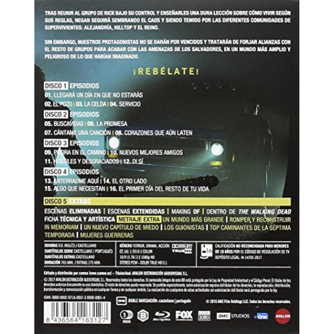The Walking Dead: Temporada 7 - Blu-Ray Horror TV Series (Spain Import)