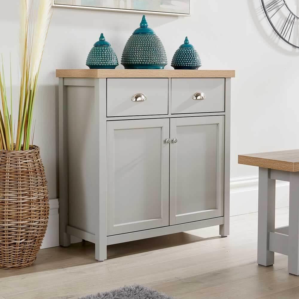 Avon Sideboard – 2 Door 2 Drawer Oak Effect Storage Cupboard