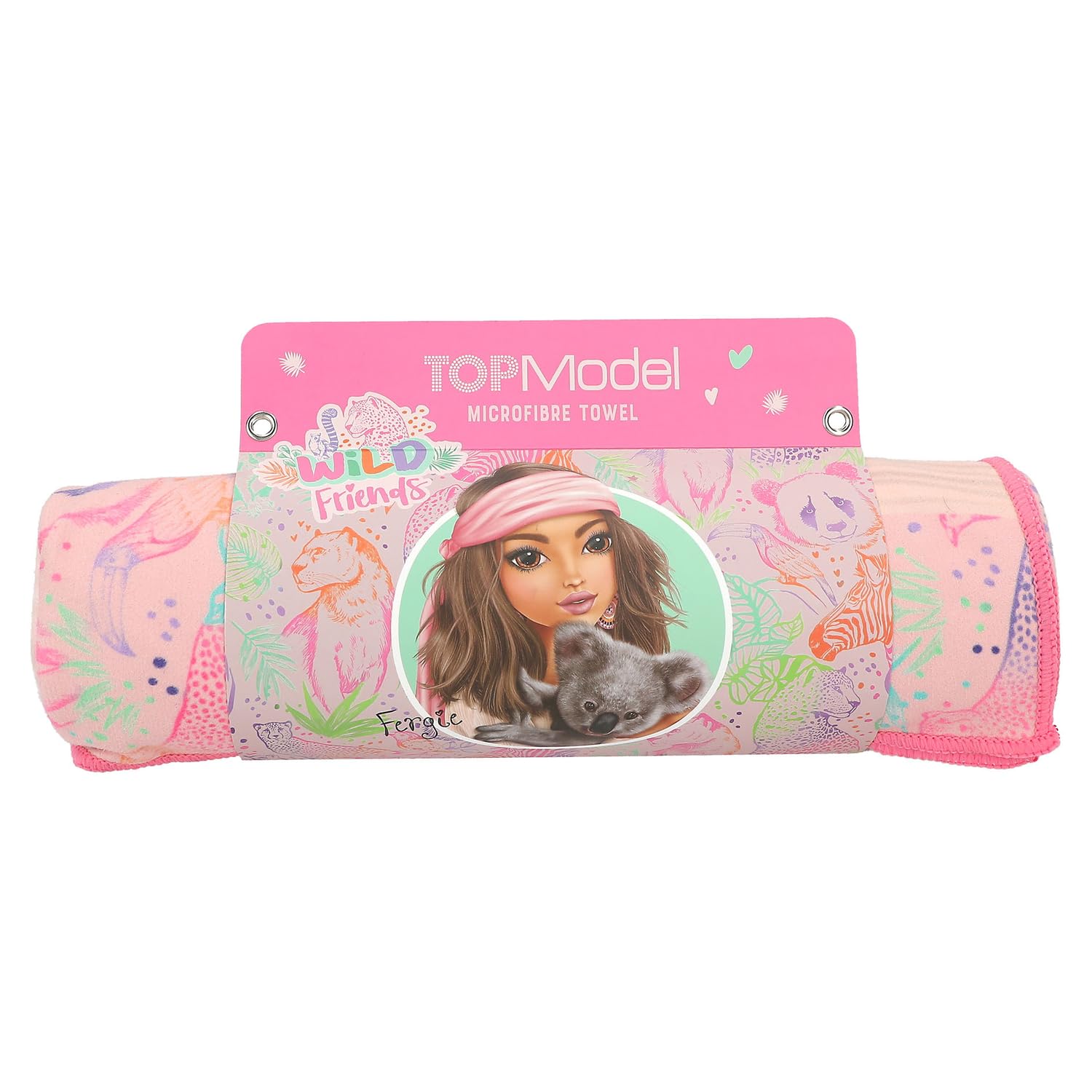Depesche TOPModel Wild Microfibre Towel – Quick-Dry Kids Beach Towel
