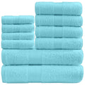 GC Gaveno Cavailia 10-Piece Cotton Towel Bale Set - 450 GSM, Aqua