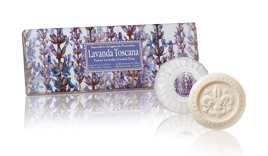 Tuscan Lavender Italian Soap Gift Box - 3 x 3.52 oz