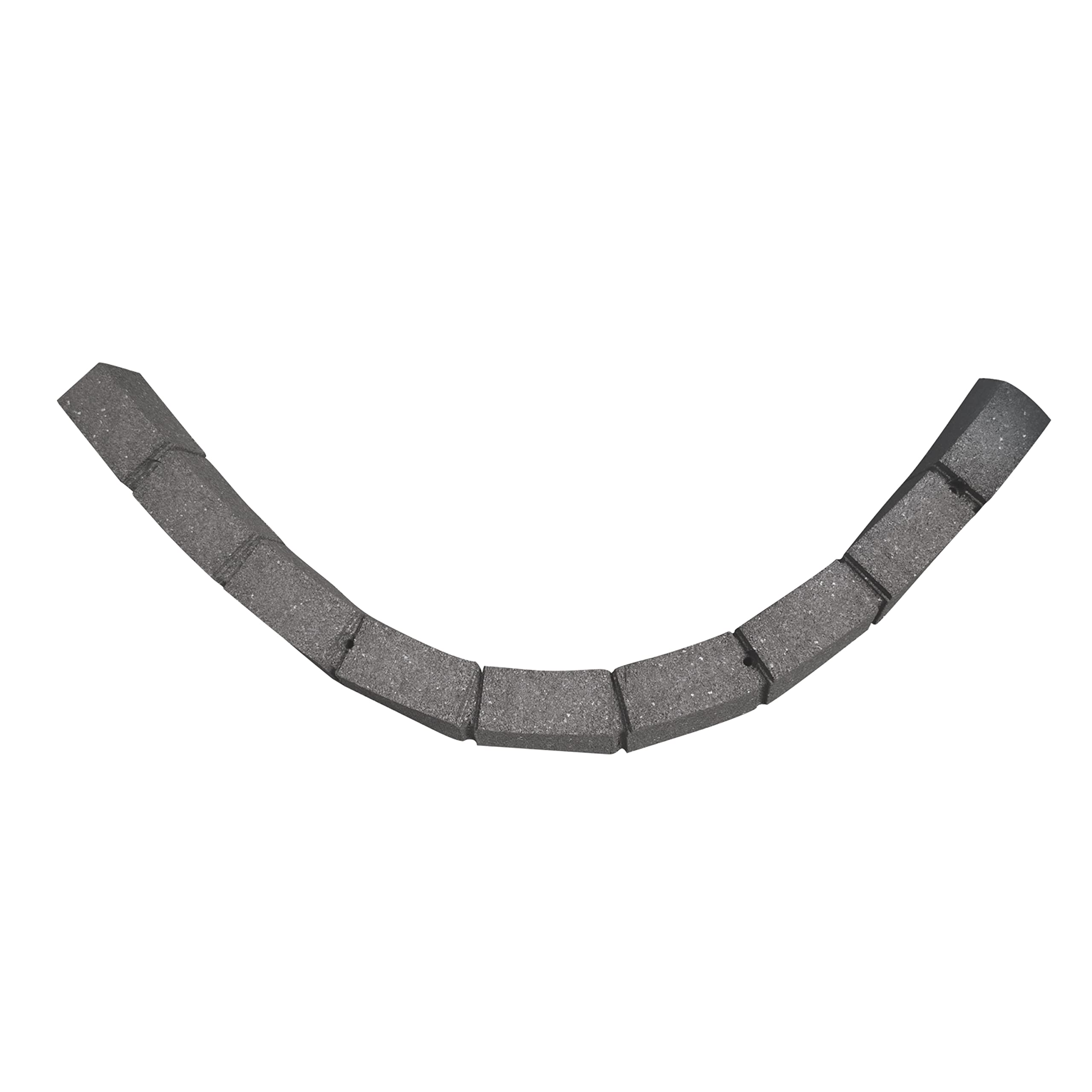 Nicoman Roman Castle Stone Effect Rubber Garden Edging - Grey, 2 Pack