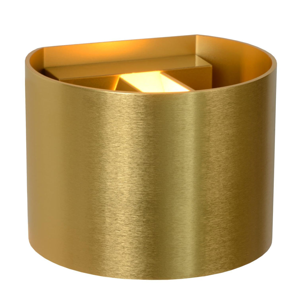 Modern Aluminum Wall Light | Dimmable 3.5W Matt Gold Brass