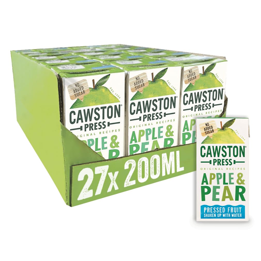 Cawston Press Apple & Pear Kids Fruit Water - 200ml Cartons (Pack of 27)