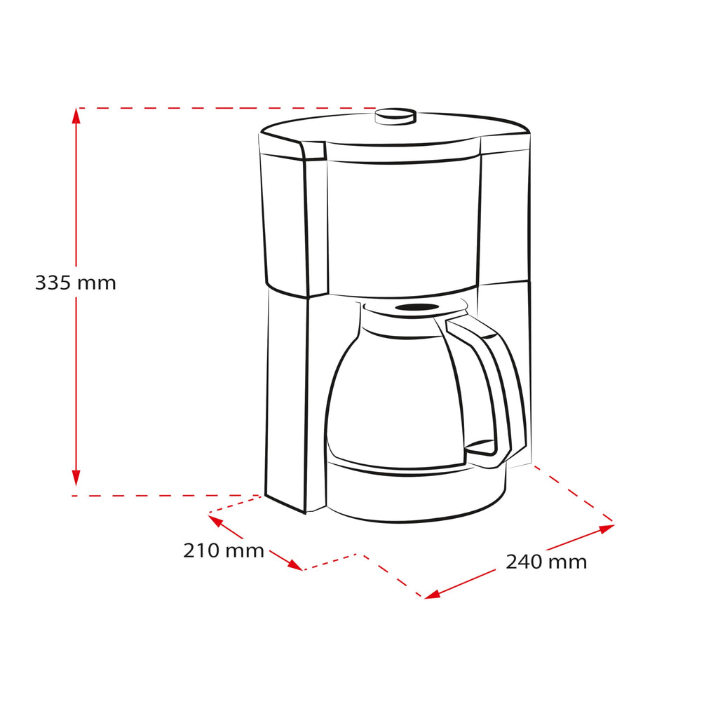 Melitta Look V Timer Filter Coffee Machine | Stainless Steel & Black
