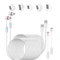 2-Pack 24.9ft USB Type-C Charging Cable for Ring Camera