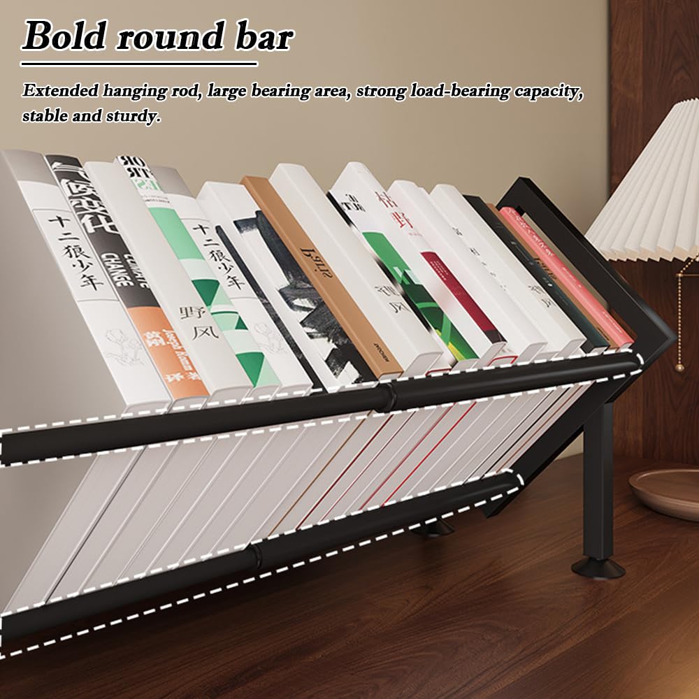 SINBINTA Expandable Tilting Bookcase Black - image 3