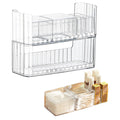 Gzsekken Medicine Storage Box – 2 Pack Stackable Clear Bathroom Drawers