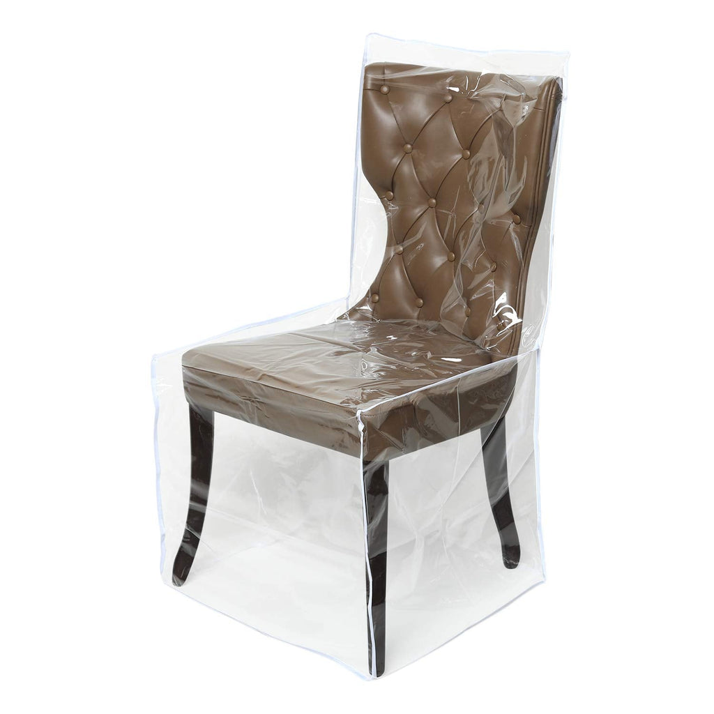 Mardili Clear PVC Dining Chair Protector - 4 Pack Waterproof Slipcovers