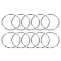24Pcs 3 Inch Rustproof Metal Shower Curtain Rings - Silver