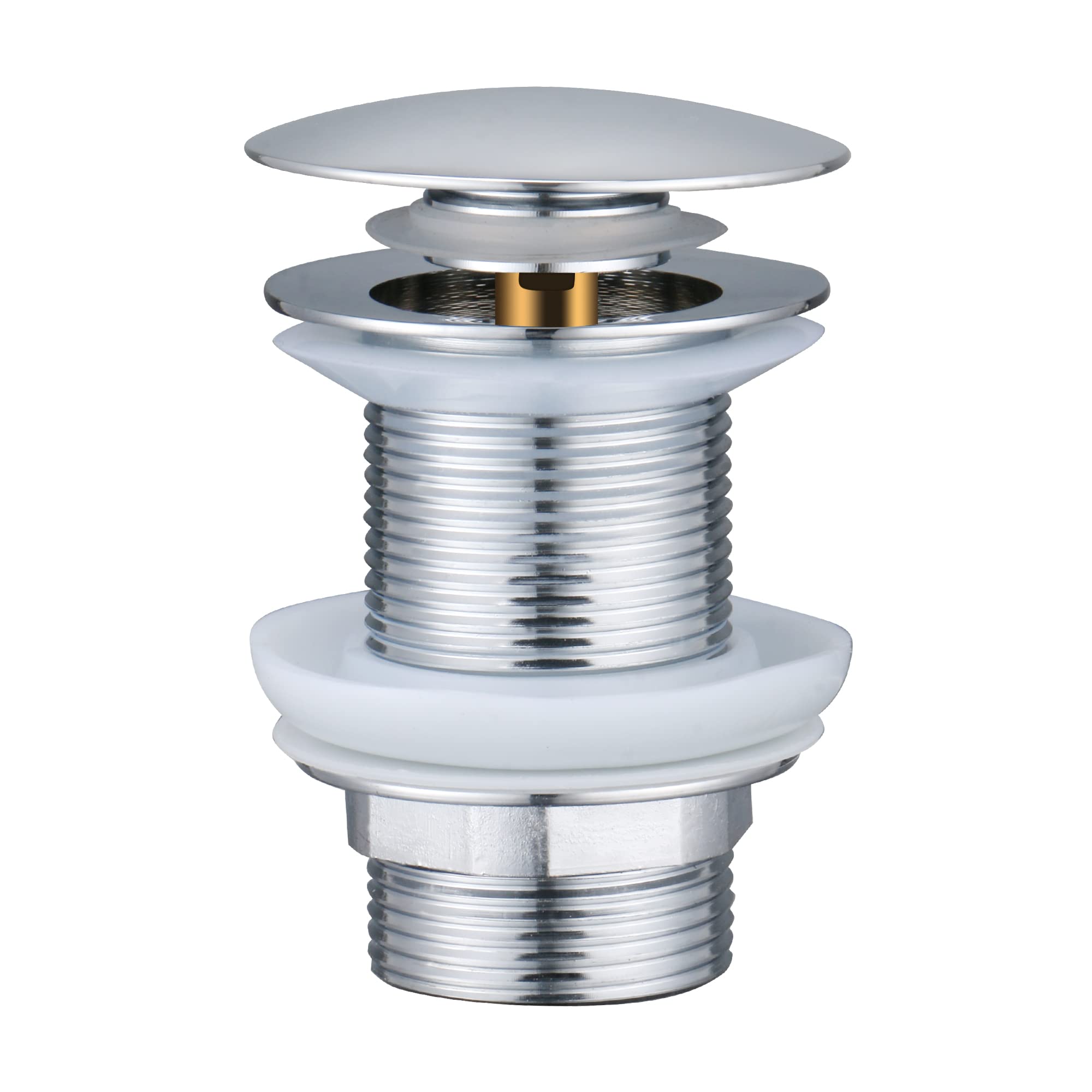 Unslotted Pop Up Basin Waste – Chrome Stainless Steel Plug