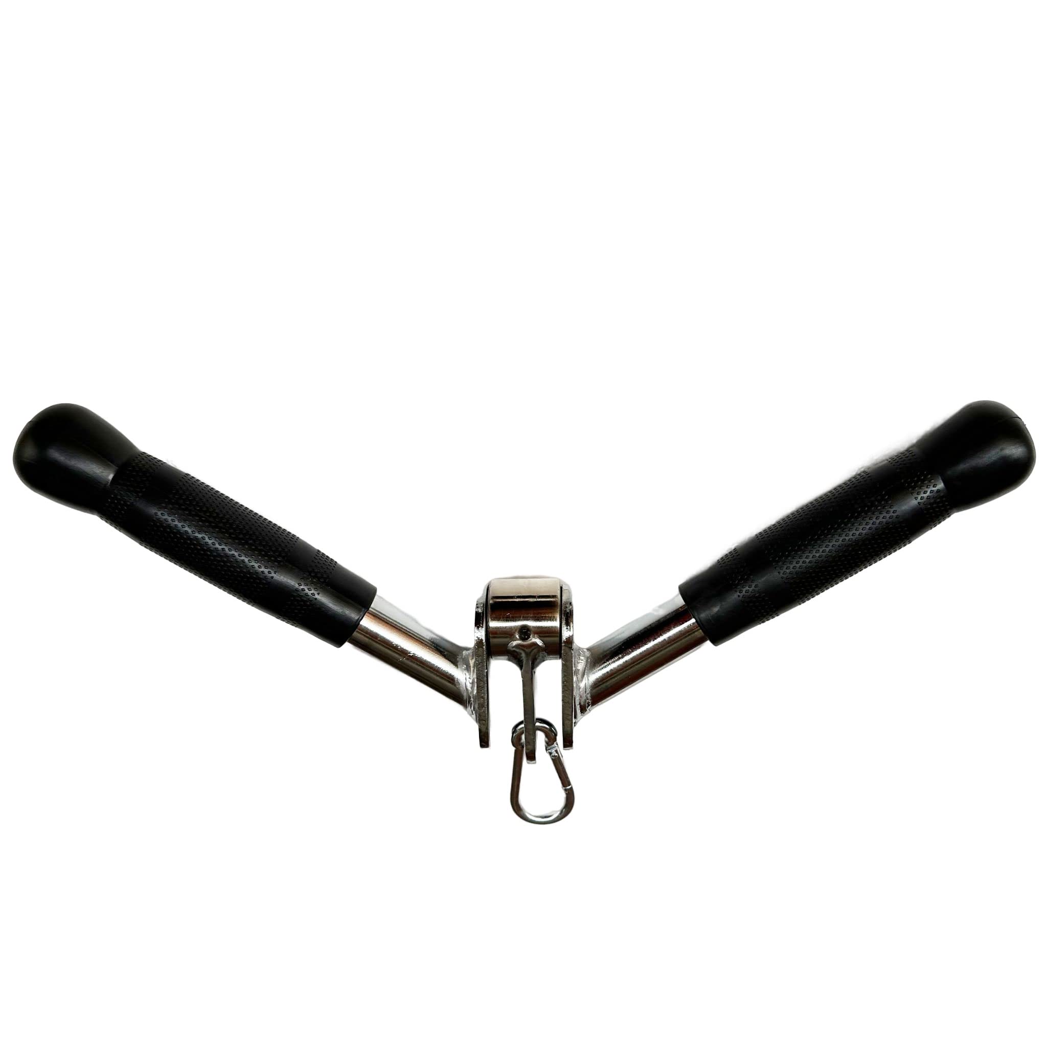 Tricep V-Bar Cable Attachment with 360 Swivel Steel Grips