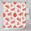 AIBIIN Watermelon Shower Curtain – Waterproof Polyester Bath Decor