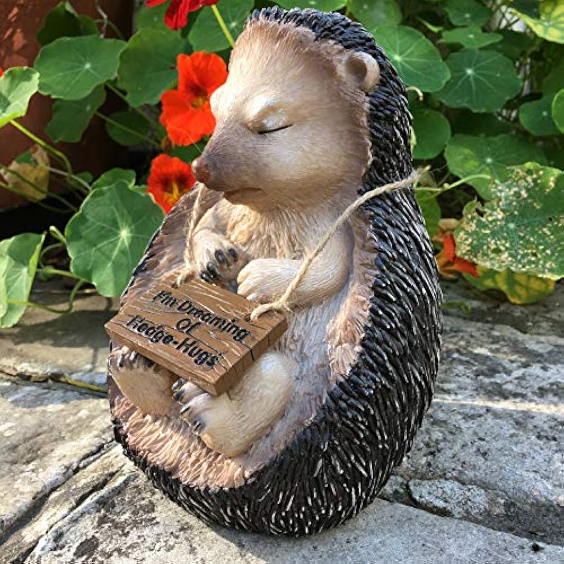 Heather Hedgehog Garden Ornament – Weatherproof Resin Statue