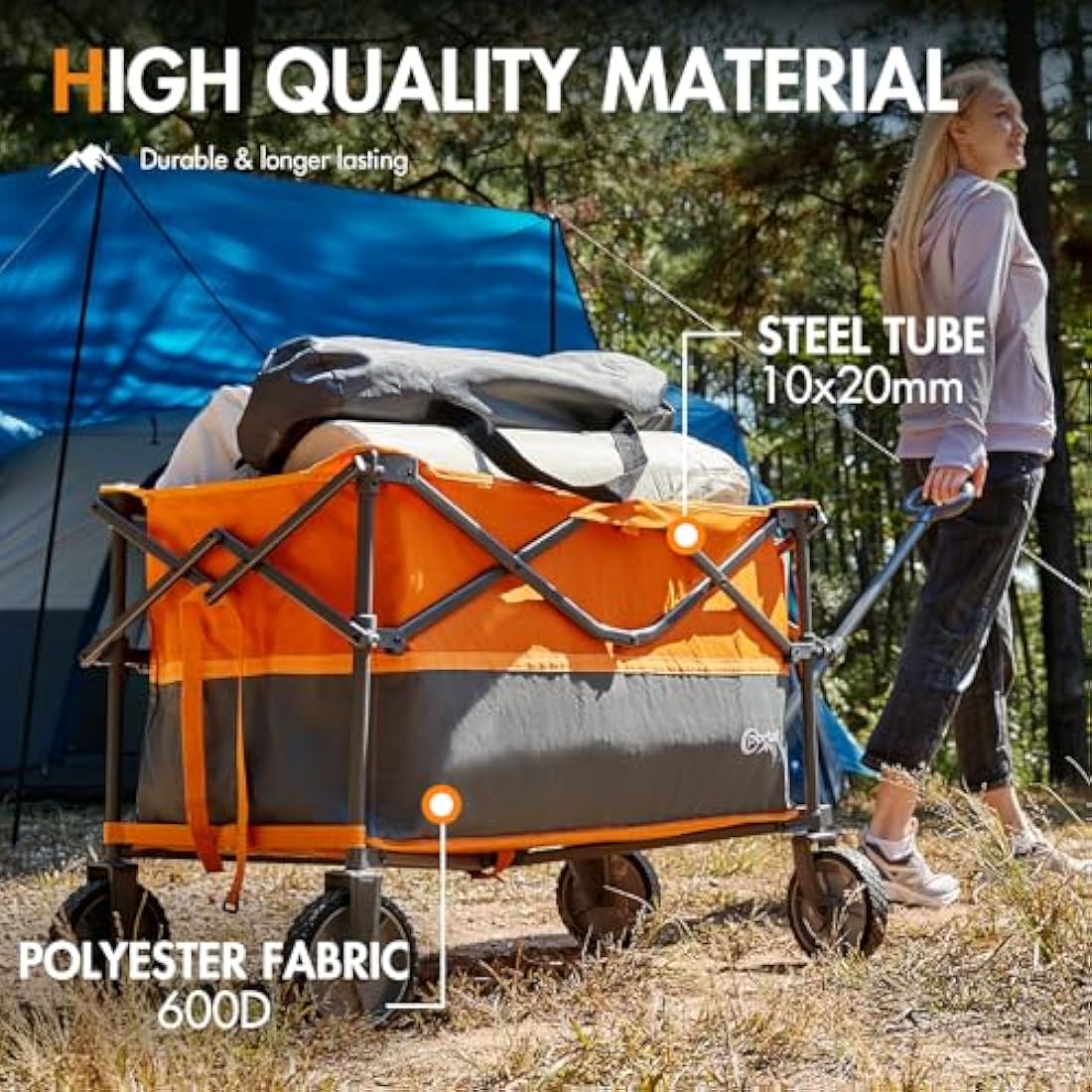 Portal XL Folding Festival Trolley | 228L Heavy Duty Camping Wagon