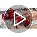 Lorigun Artificial Red Delicious Apples – 6 Pcs Faux Fruit for Home Decor