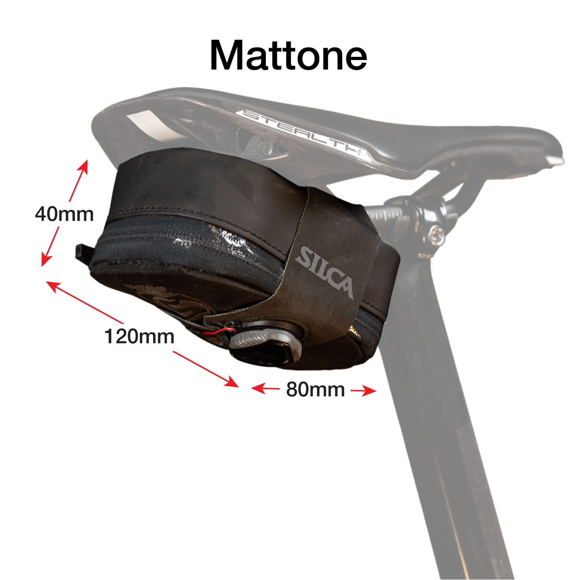 Silca Mattone Bike Saddle Bag – Waterproof Tool Pouch with BOA Closure