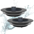 Hibbent 2-in-1 Kitchen Sink Plug & Stopper | Stainless Steel Drain Strainer