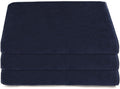 Tuva Home 3x Cotton Spa Towel Set – 90x180cm Terry Bath Towels, Navy