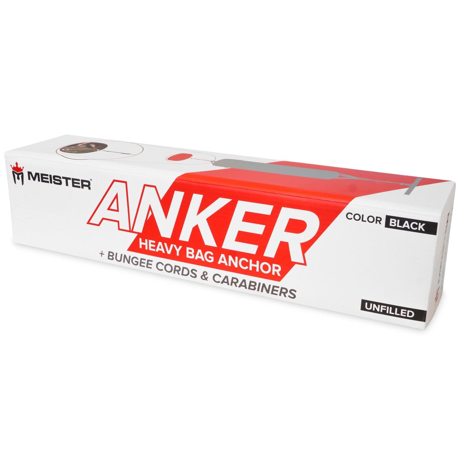 Meister Anker Heavy Bag Floor Anchor with Bungees for Boxing