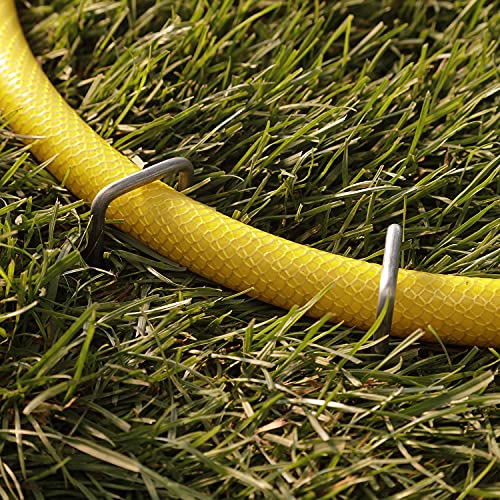 GardenMate Galvanised Steel Ground Anchors - 200mm Garden Staples